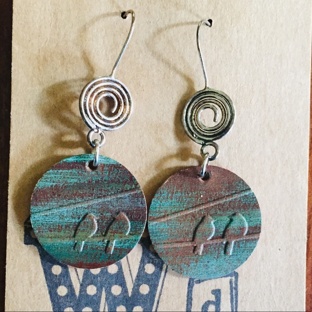 🌞🌛✨Adorable Artist Handcrafted Leather Earrings